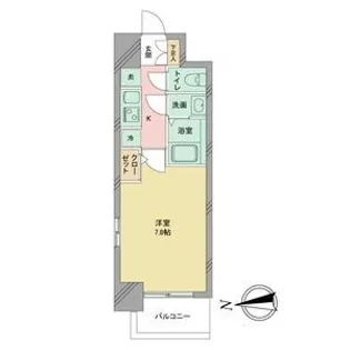 S-RESIDENCE志賀本通【4階】の間取り