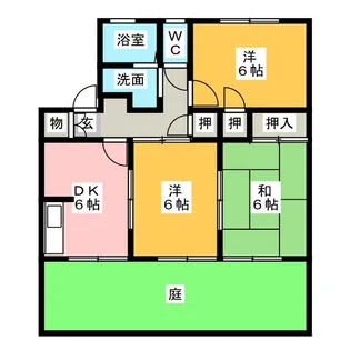 ハイム新浜B【1階】の間取り