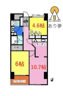 グランデール井土ヶ谷【8階】の間取り
