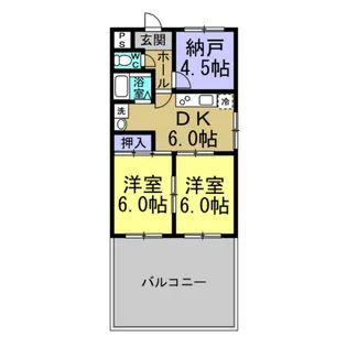 ファミール橋爪A棟【2階】の間取り