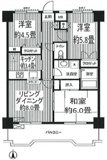 関寅ビル第2【6階】の間取り