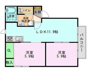 エクセルハイツ横浜II【1階】の間取り