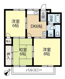 パレス北田【2階】の間取り