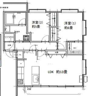 ミラベル広尾【1階】の間取り