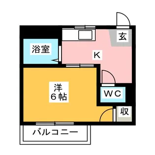 パークサイド錦III【2階】の間取り