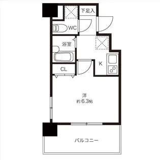 DeLCCS日本橋浜町【4階】の間取り