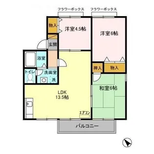 メゾンルシェリ【2階】の間取り
