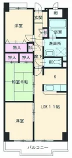 第5高杉マンション【2階】の間取り