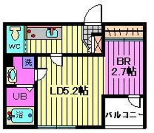 ルミエールuII【1階】の間取り