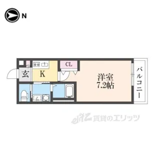 ESCALA四條畷【3階】の間取り