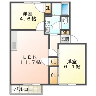 セレナーデ A【1階】の間取り
