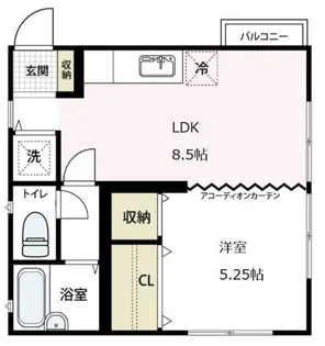 富士塚美和ハイツ【1階】の間取り