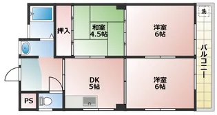 メゾン王塚台【1階】の間取り