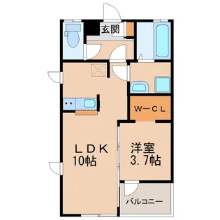 ネオブレス【1階】の間取り