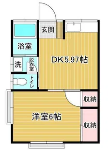朝日アパート【1階】の間取り