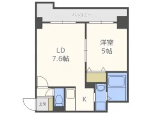 ミルフィ8・7【5階】の間取り