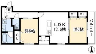 Do Dream杉屋町【2階】の間取り