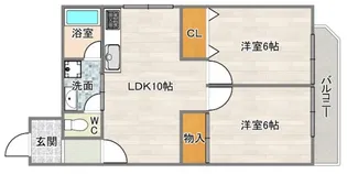 パークメゾン一刻館【1階】の間取り