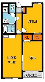Y2ハイツ【3階】の間取り