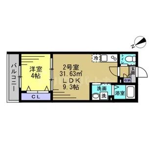 レアリゼ松戸【3階】の間取り