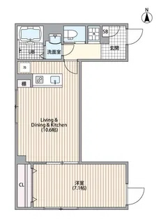 目白19号マンション【1階】の間取り