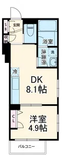 ベルレジデンス日吉【1階】の間取り