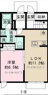 アヴェニール烏山【1階】の間取り
