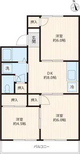 メゾン栗の沢【2階】の間取り