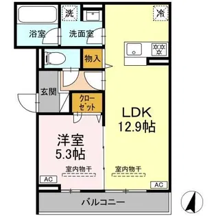 ショーティオ湘南台【3階】の間取り
