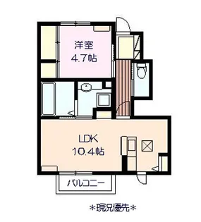 ソーラーハイツ【1階】の間取り