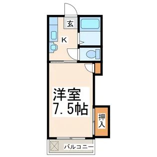 プラシーボ蓮台寺【3階】の間取り