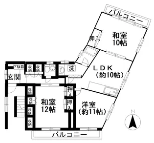 メゾン北馬込【2階】の間取り