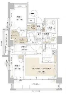 パークホームズ東中野【2階】の間取り
