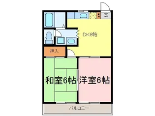 パインヒル II【2階】の間取り