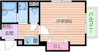 大阪府吹田市上山手町【アパート】の間取り