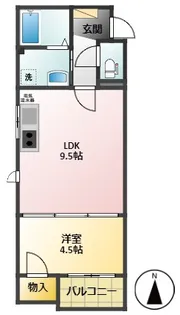 ベルメゾンホンダ【1階】の間取り