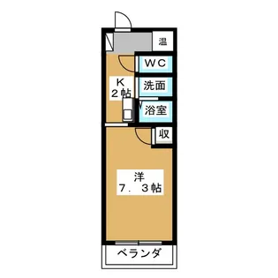 スカイコート大和【1階】の間取り