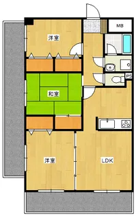 鶴羽ビル【2階】の間取り