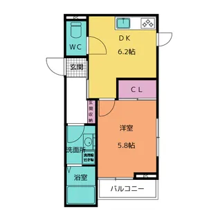 アプリコット【3階】の間取り