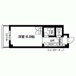 フェンテ本厚木【1階】の間取り