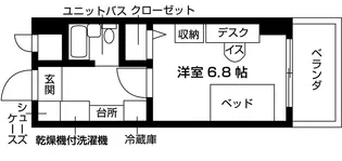 学生会館ゼファー【6階】の間取り