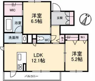 シャーメゾン・フローラル【1階】の間取り