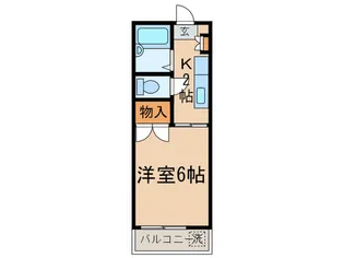 ラ・カーサツリートップス【1階】の間取り