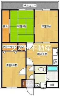 鹿児島県薩摩川内市中郷3【マンション】の間取り