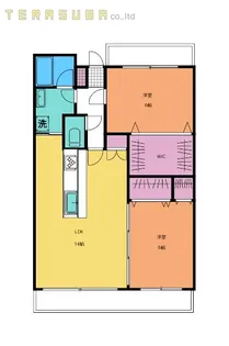 サンロード椎迫【6階】の間取り