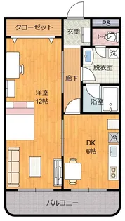 パークサイドレジデンス【2階】の間取り
