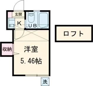 フレッシュメントI【1階】の間取り