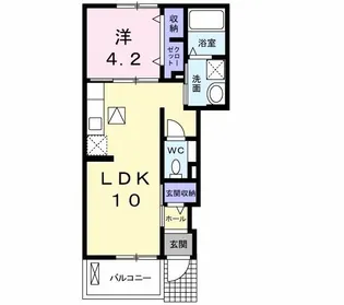 PRENDRE・HARU【1階】の間取り