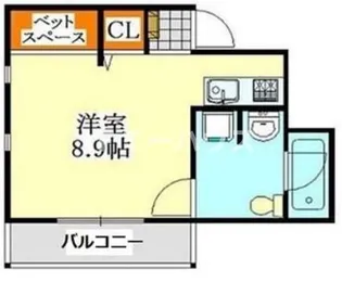 アメニティ大久保【1階】の間取り