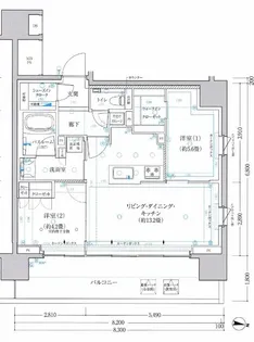 クリオ横浜ザ・グラン【2階】の間取り